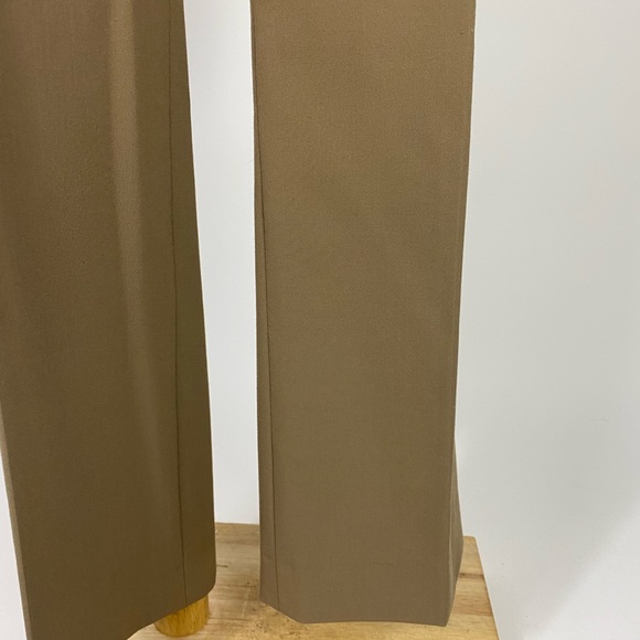 PEACE OF CLOTH Straight Leg Tan Full Length Pant Made in USA 6 - Picture 8 of 11